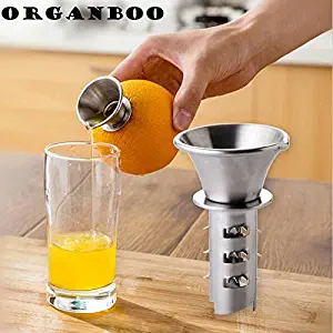 HDTstore 1PC Stainless Steel Fruit Vegetable Tools Lemon Juicer Manually Squeezers Gadget The Goods For Kitchen