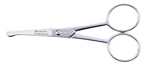 Solingen Professional | Rounded Tip Scissors | Inox I Multipurpose - Best for Nose & Eyebrows & Ear & Beard & Mustache I Made In Germany