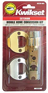 Kwikset 22827 CP DL 2WAL DI 3/26 CNV KIT Mobile Home Exterior Entry Lock Conversion Kit