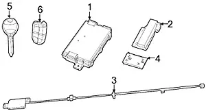 MOPAR 68051315AB - Antenna Passive Entr