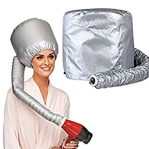 Portable Soft Bonnet Hood Hair Blow Dryer Attachment - Adjustable Hooded Dryer, Portable Hair Salon Heat Cap for Drying,Styling,Curling and Deep Conditioning,Relax, Speeds Up Drying Time at Home