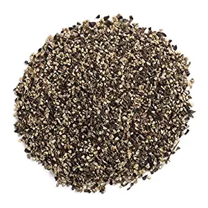 Frontier Co-op Pepper, Black Medium Grind Dustless, Kosher, Non-irradiated | 1 lb. Bulk Bag | Piper nigrum L.