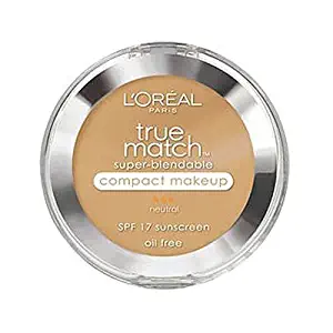 L'Oreal Paris True Match Super-Blendable Compact Makeup, SPF#17, Nude Beige, 0.30 oz. (2-pack)