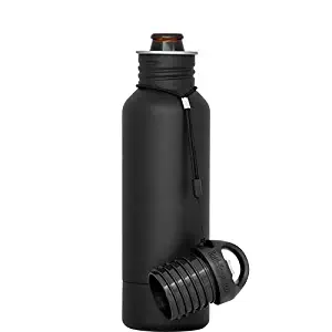 BottleKeeper - The Standard 2.0 - The Original Stainless Steel Bottle Holder and Insulator to Keep Your Beer Colder (Black)