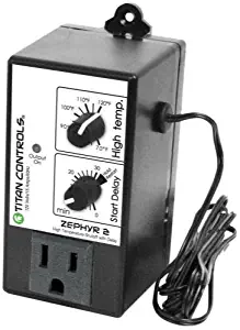 Titan Controls High Temperature Shut-Off Controller w/ Delay, Single Outlet, 120V - Zephyr 2