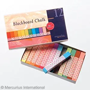 Mercurius Blackboard Pastel Chalk - 12 colors assorted