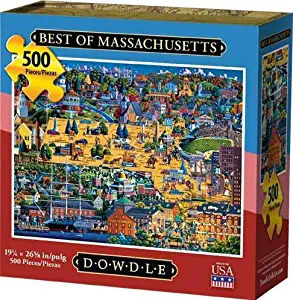 Dowdle Jigsaw Puzzle - Best of Massachusetts - 500 Piece