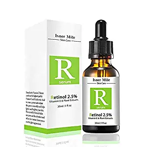 Retinol Serum 2.5% with Hyaluronic Acid & Vitamin E For Face, Anti Ageing & Anti Wrinkles, Fine Lines, Age Spots for Smooth, Glowing Skin