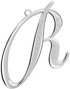 R Harvey Lewis Silver-plated Letter Ornament - Made with Swarovski Elements