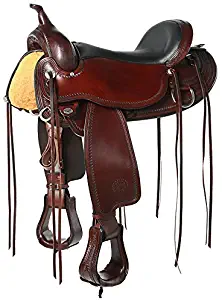 Circle Y Flex2 Omaha Trail Saddle Wide 17 Walnut