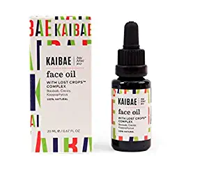 KAIBAE Face Oil with Baobab, Cacay, Seaweed, Sandalwood - Prebiotic Natural Skin Care (20 mL)