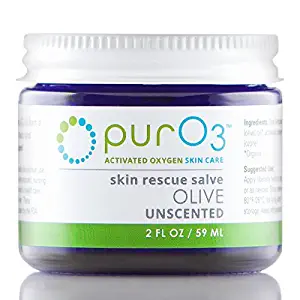 PurO3 Ozonated Olive Oil - Fully Ozonated - Glass Jars 2 Oz