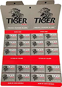 100 Tiger Platinum Double Edge Razor Blades