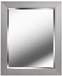 Kenroy Home 60360 Drake Mirrors, Medium, Brushed Steel Finish