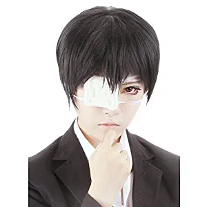 HH Building Tokyo Ghoul Kaneki Ken Cosplay Wig Anime Costume Party Black Hair