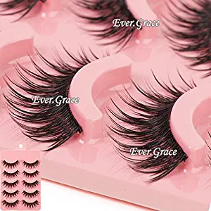 Makeup 5 Pairs Natural Long Fake Eye Lashes Handmade Thick False Eyelashes Black