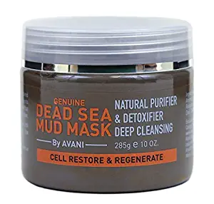 AVANI Dead Sea Mud Mask Cell Restore & Regenerate | Enriched with Dead Sea Mud and Essential Oils | Removes Impurities, Promotes Cell Regeneration and Rehydrates Skin - 10 oz.