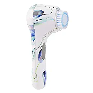 Vivitar PG-7000 Exfoliating Cleansing Soft Gentle Portable Spa Sensitive Skin Care Facial Power Cleansing Brush, Floral