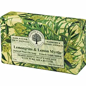 Australian Soapworks Wavertree & London 200g Soap Set of 4 - Lemon Myrtle & Lemongrass