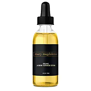 Mary Magdalene Organic Jasmine Geranium Skin Oil Natural Anti Aging Premium Face Serum For Men & Women – 2 Fl Oz