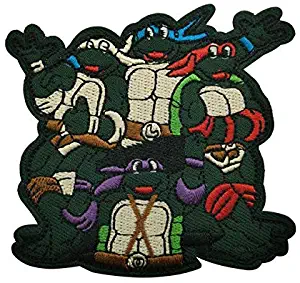 Teenage Mutant Ninja Turtles Embroidery Patch Military Tactical Clothing Accessory Backpack Armband Sticker Gift Patch Decorative Patch Embroidered Patch