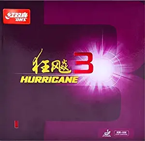 DHS Hurricane 3 Table Tennis Racket Rubber, Pimples in Ping Pong Paddle Rubber
