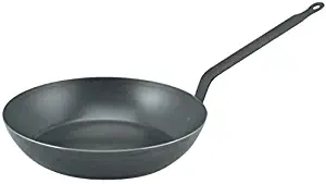 De Buyer Professional 24 cm Blued Iron Force Blue Frying pan with Riveted Handle 5020.24