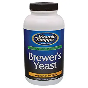 The Vitamin Shoppe Brewer's Yeast 3,900MG, Superfood, Source of B Vitamins, Naturally Occurring Trace Minerals (500 Tablets)