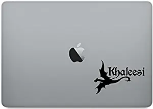 Game of Thrones [4 Pieces] - Dragon Khaleesi - Laptop Skin Vinyl Decal Sticker for MacBook Pro 13” – and Other Apple Laptop – Car and Windows – Size 4 x 4 Inches