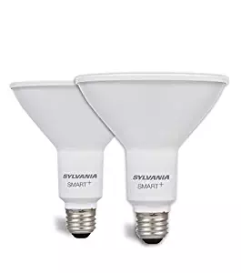 SYLVANIA SMART+ ZigBee Soft White PAR38 LED Bulb, Works with SmartThings and Amazon Echo Plus, Hub Needed for Amazon Alexa and the Google Assistant, 2 Pack