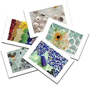 Sea Glass Postcards 2018 Variety Pack. 4x6, 10 Pack, 2 of Each. Unique Birthday Cards. Great Thank You Notes & Invitations. Best Quality Christmas, Mother's Day & Valentine's Day Gifts.