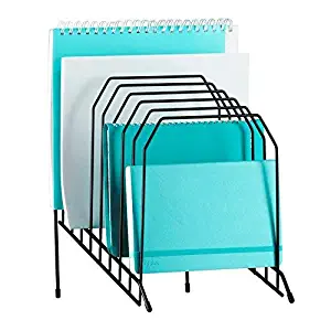 Mindspace Multi Step File Organizer | Desk File Organizer | Stackable Letter Tray | The Wire Collection, Black